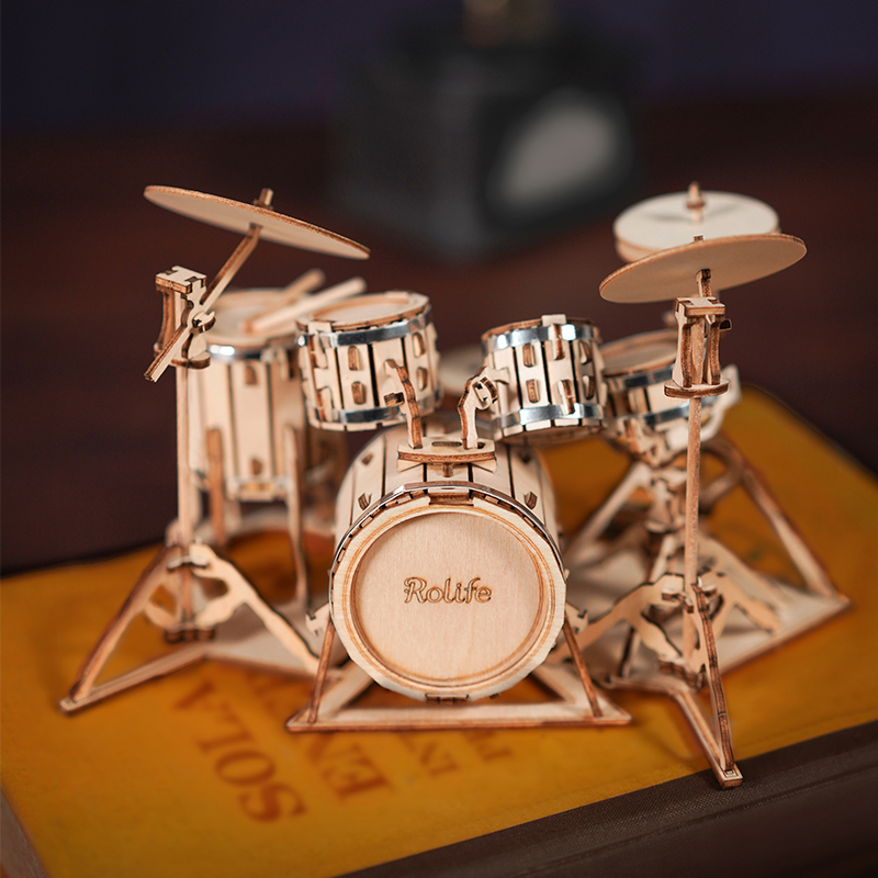 3D Wooden Puzzle Drum