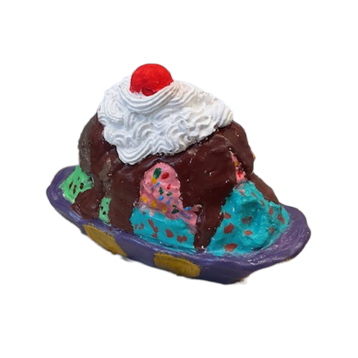 Banana Split Ready to Paint Plaster Mold