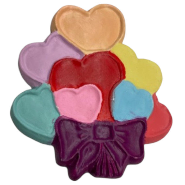 Bouquet of Hearts Plaque Ready to Paint Plaster Mold