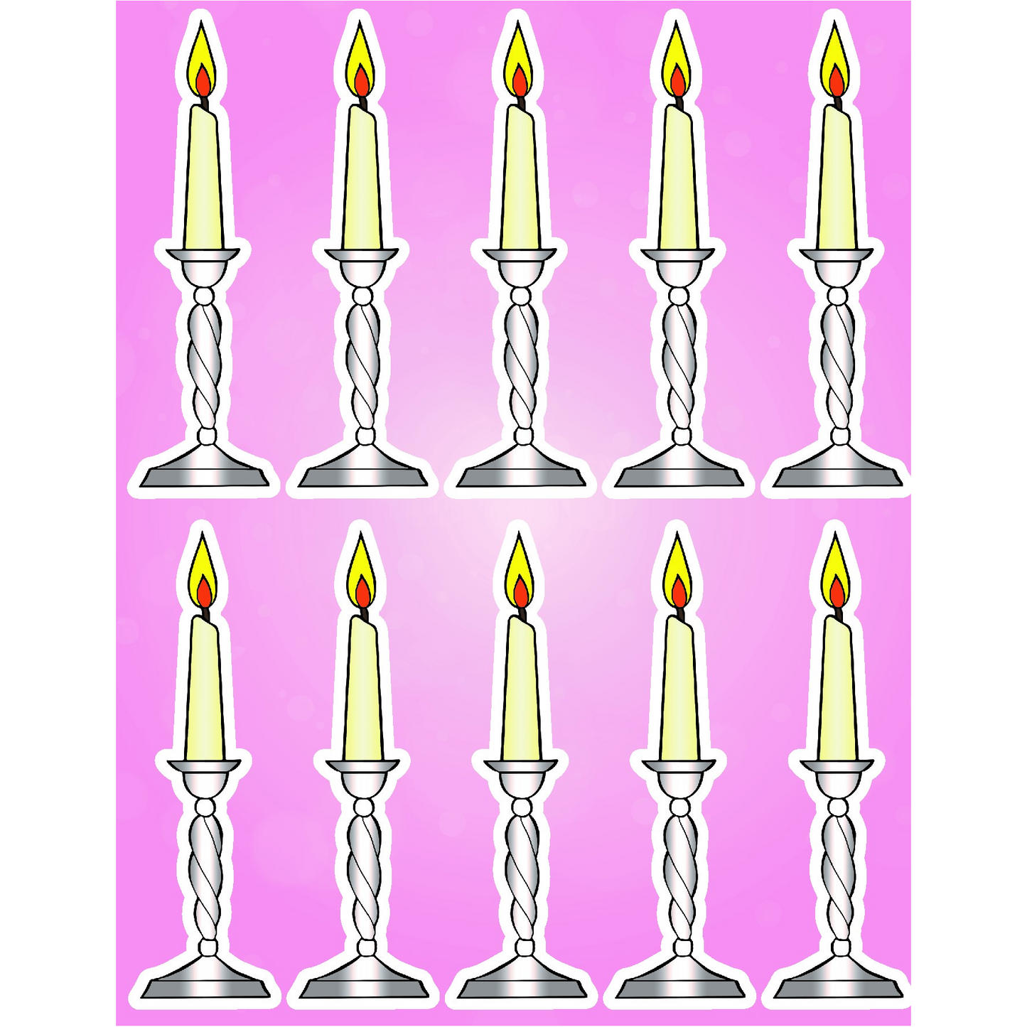 Candle Stick Stickers