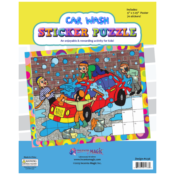 Car Wash Sticker Puzzle