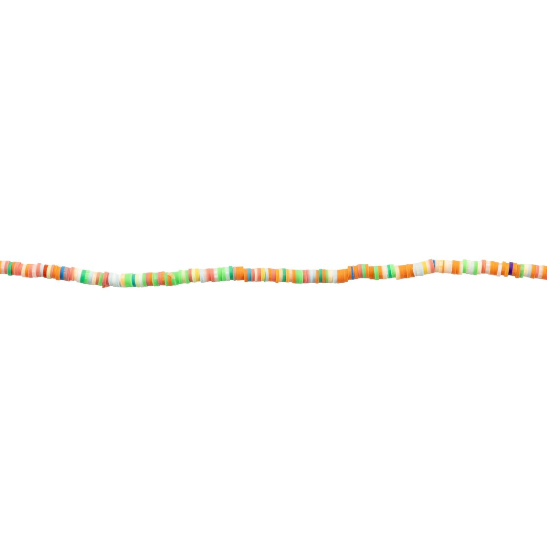 Cousin DIY Acrylic Disc Heishi Beads Multicolor Strand 7.5"