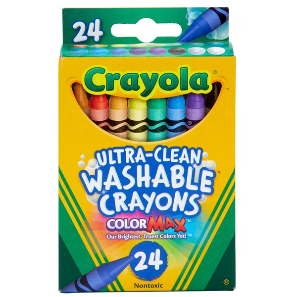 Crayola Ultra Clean Washable Crayons 24 ct – Craft N Color
