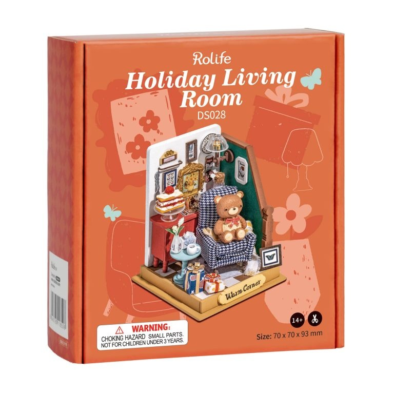 DIY Miniature Holiday Living Room