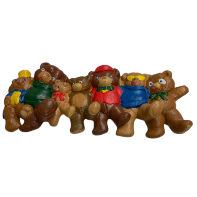 Dancing Bears Plaque Ready to Paint Plaster Mold