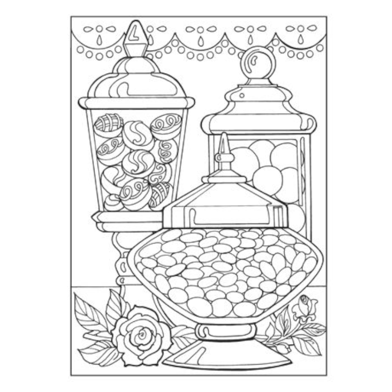 Designer Desserts Coloring Book