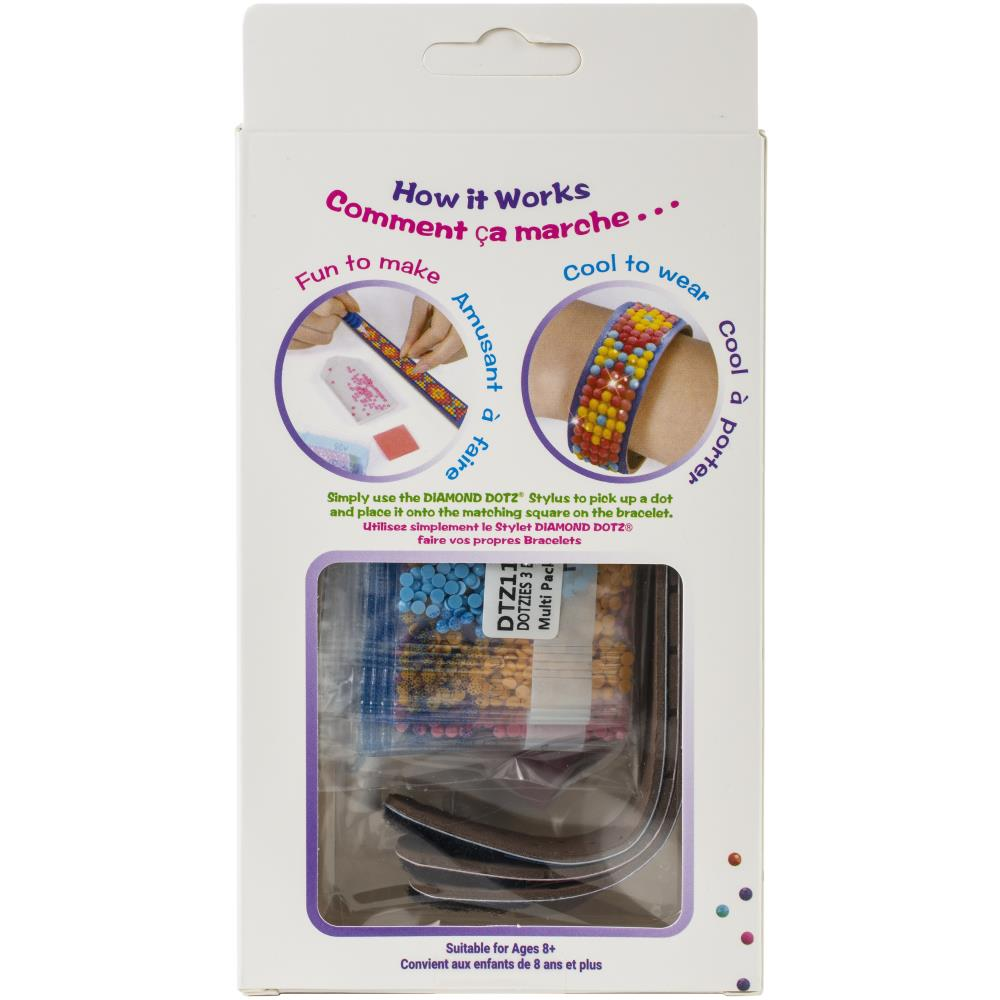 Dotzies Diamond Art Bracelet Kit Assorted Waves 3/Pkg