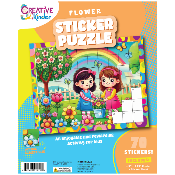 Flower Sticker Puzzle