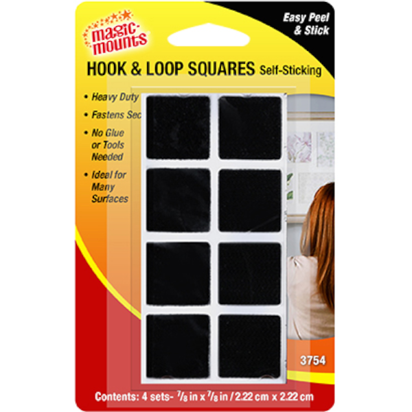 Hook & Loop Squares 4 Pk