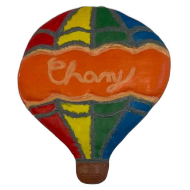 Hot Air Balloon Plaque Ready to Paint Plaster Mold
