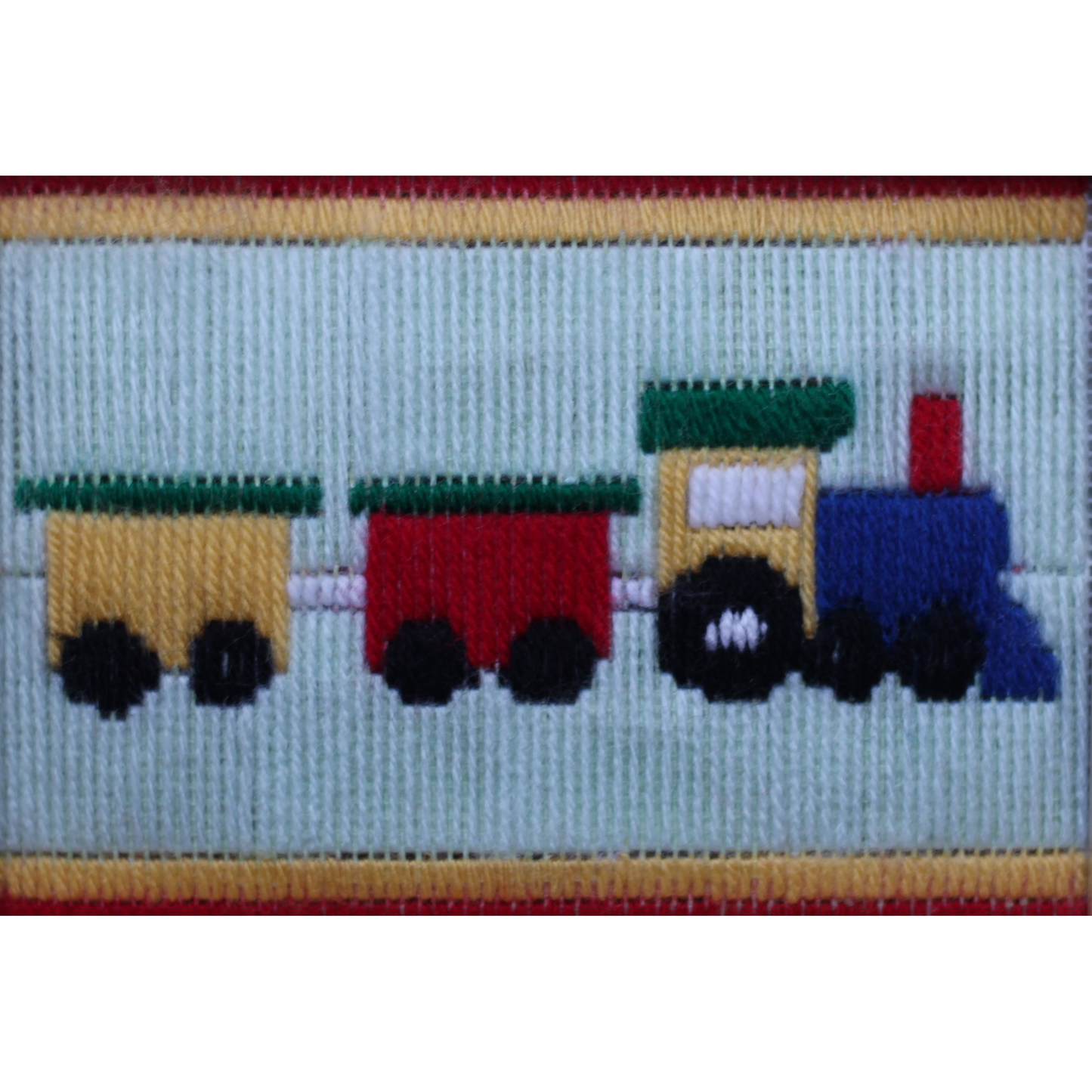 Long Stitch Tapestry Train