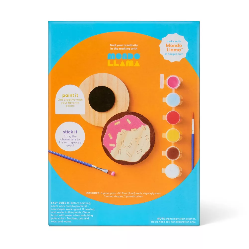 Paint Your Own Wood Food Magnets