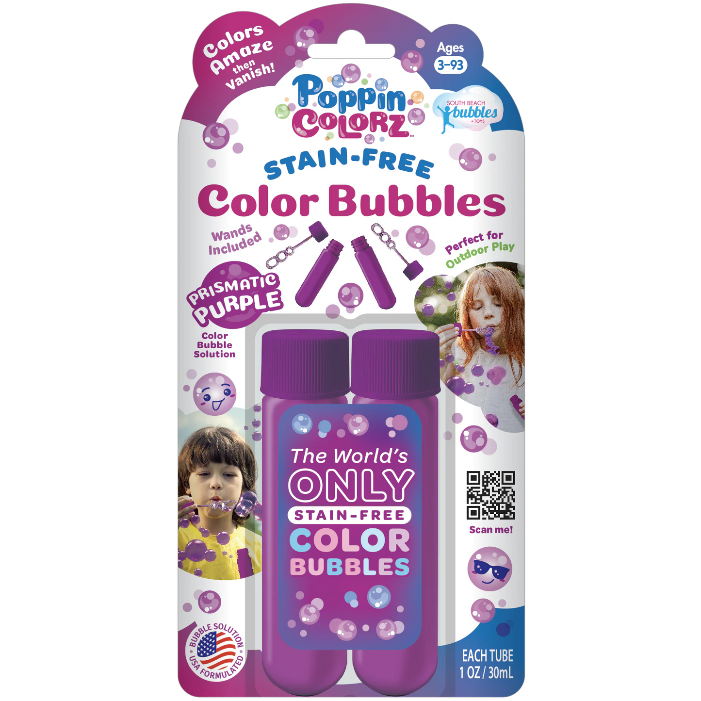 PoppinColorz Color Bubble Tubes 2 Pack