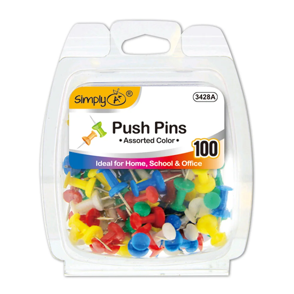 Push Pins, 100 Ct