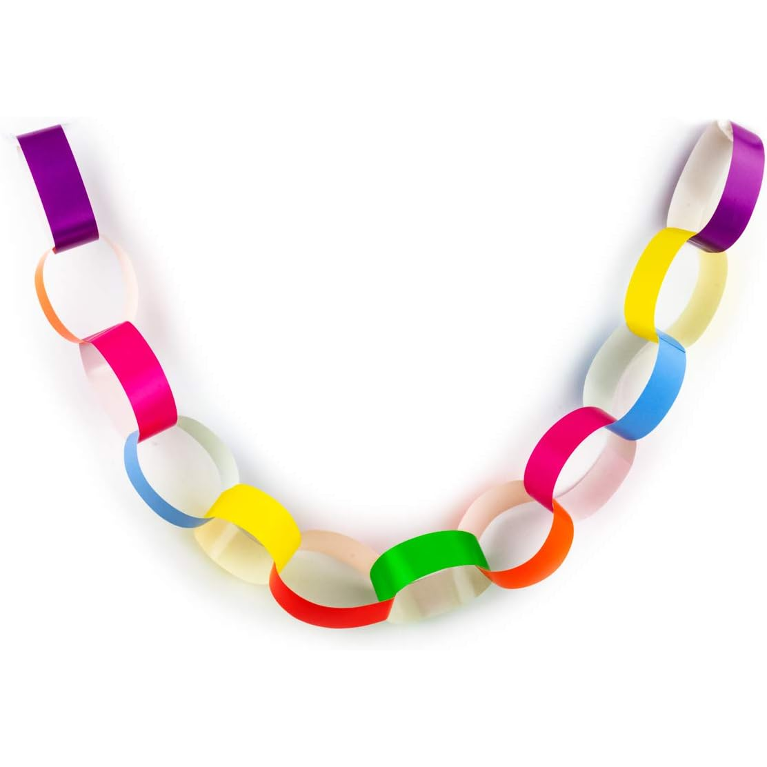 Stick-A-Licks Gummed Paper Chain Strips .5"x 5" 100 Pcs