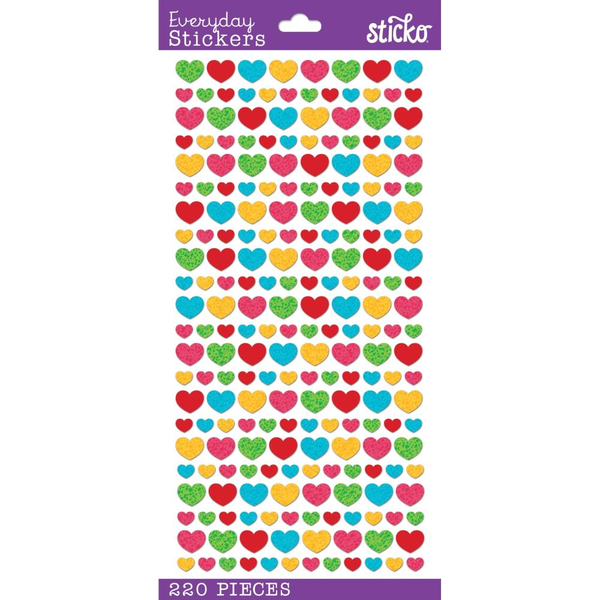 Sticko Themed Stickers Tiny Multi Hearts