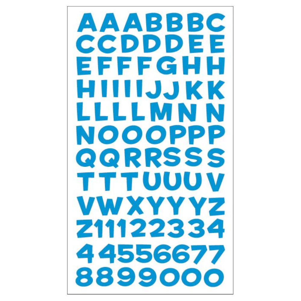 Sticko Alphabet Stickers Fun House Metallic