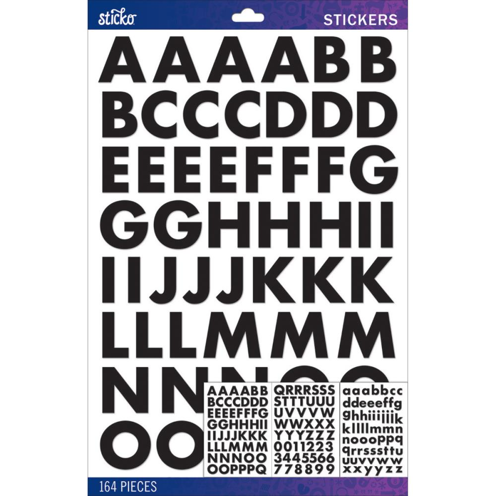 Sticko Bold Large Alphabet Stickers