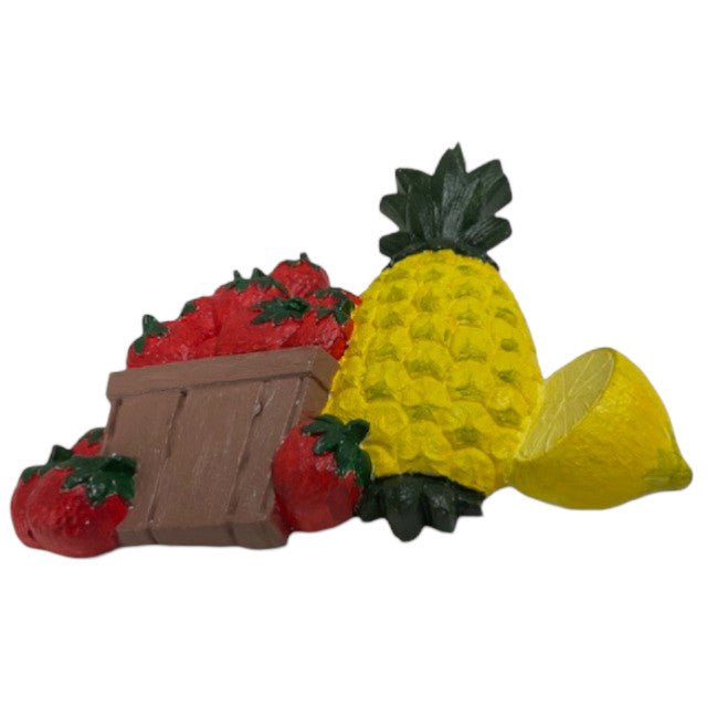 Still Life Pineapple and Fruits Plaque Ready to Paint Plaster Mold