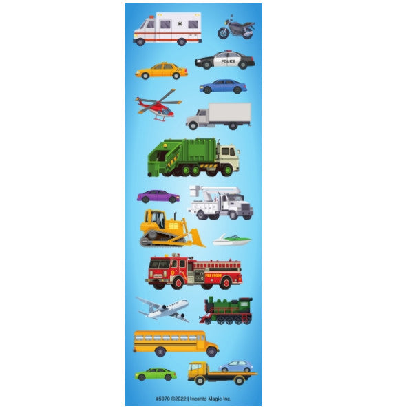 Vehicle Themed Stickers