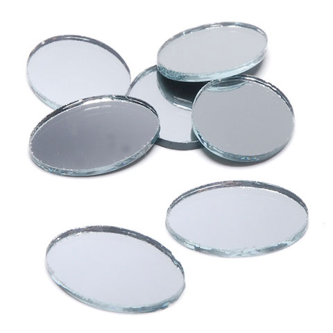 Oval Mirrors 1" x 3/4"