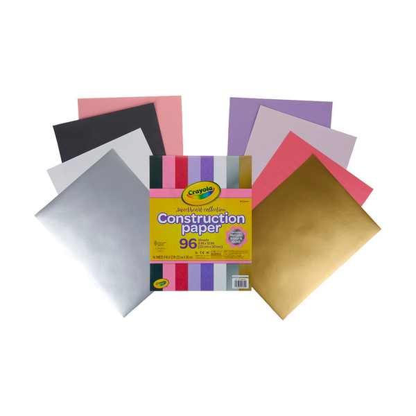 Crayola 993000 9 x 12 8-Assorted Color Construction Paper - 96/Pack