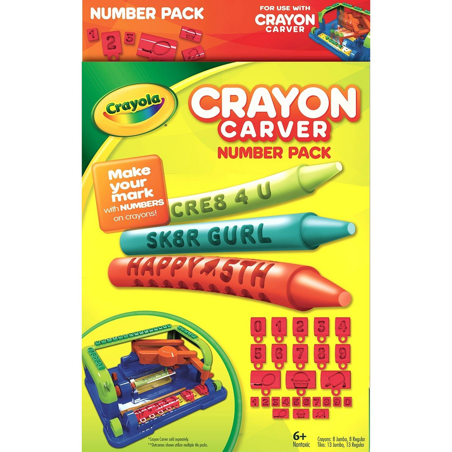 Crayon Carver Number Expansion Pack