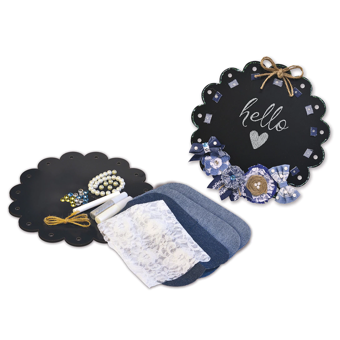Decorate Your Own Denim Chalkboard