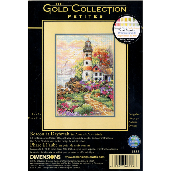 Dimensions Gold Petite Counted Cross Stitch Kit 5" x 7" Beacon At Daybreak