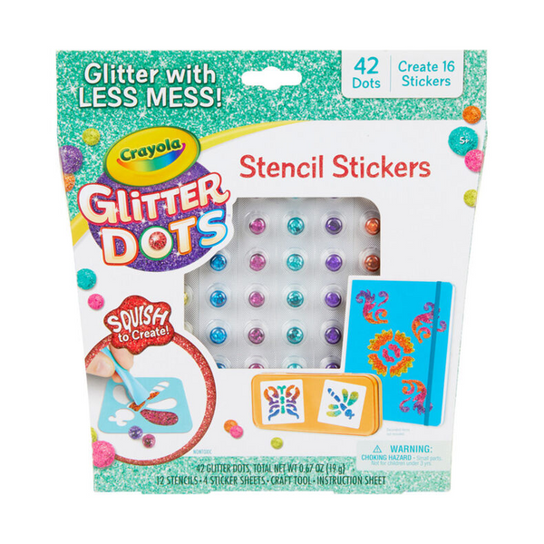 Glitter Dots Sticker Stencils