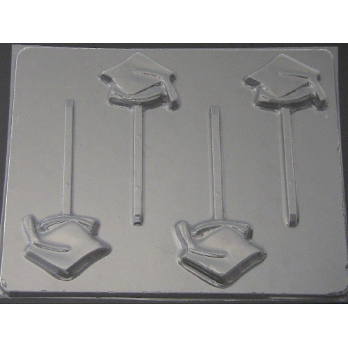 Graduation Caps Lolly Mold
