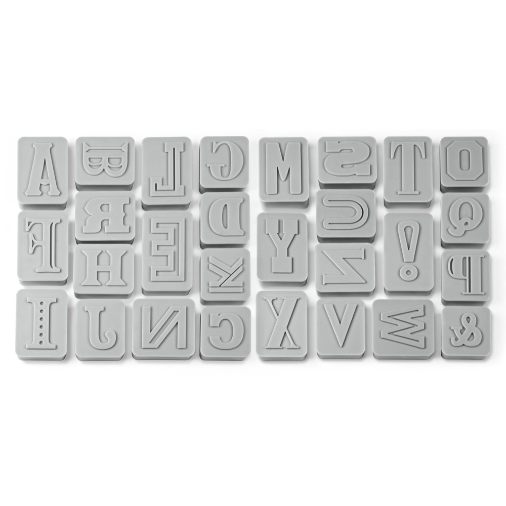Letter Pressed Cookie Cutters