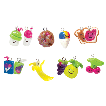 Make Glitter Clay Charms