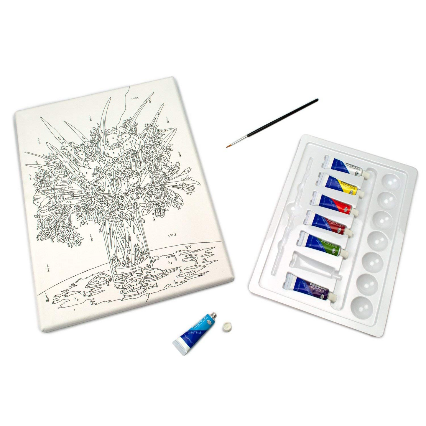 Paint By Number Canvas Floral Still Life