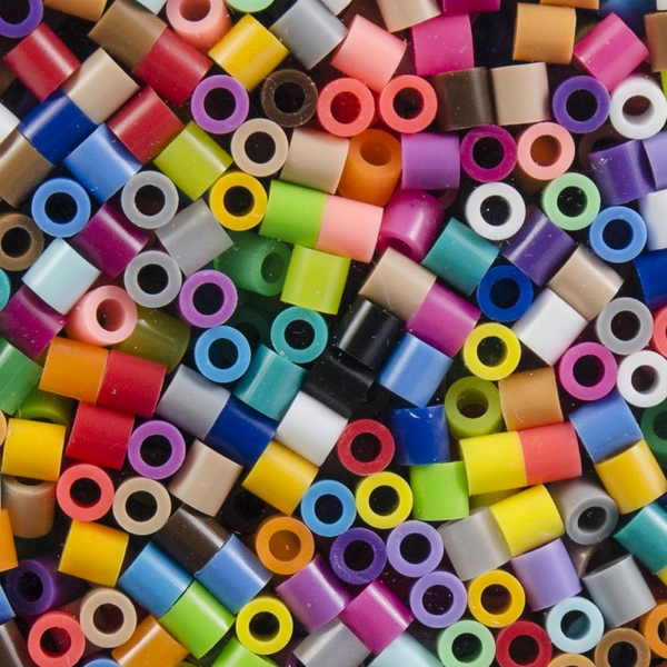 Colorations® Regular Fuse Beads & 6 Pegboards in a Bucket