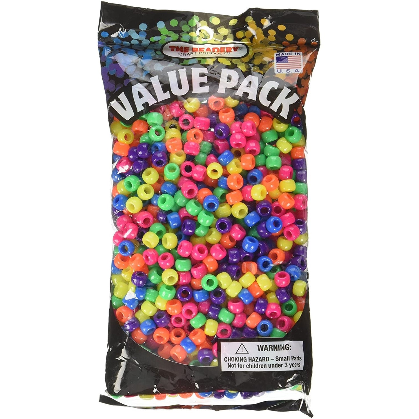 Pony Beads Opaque Multicolor 900 Pieces
