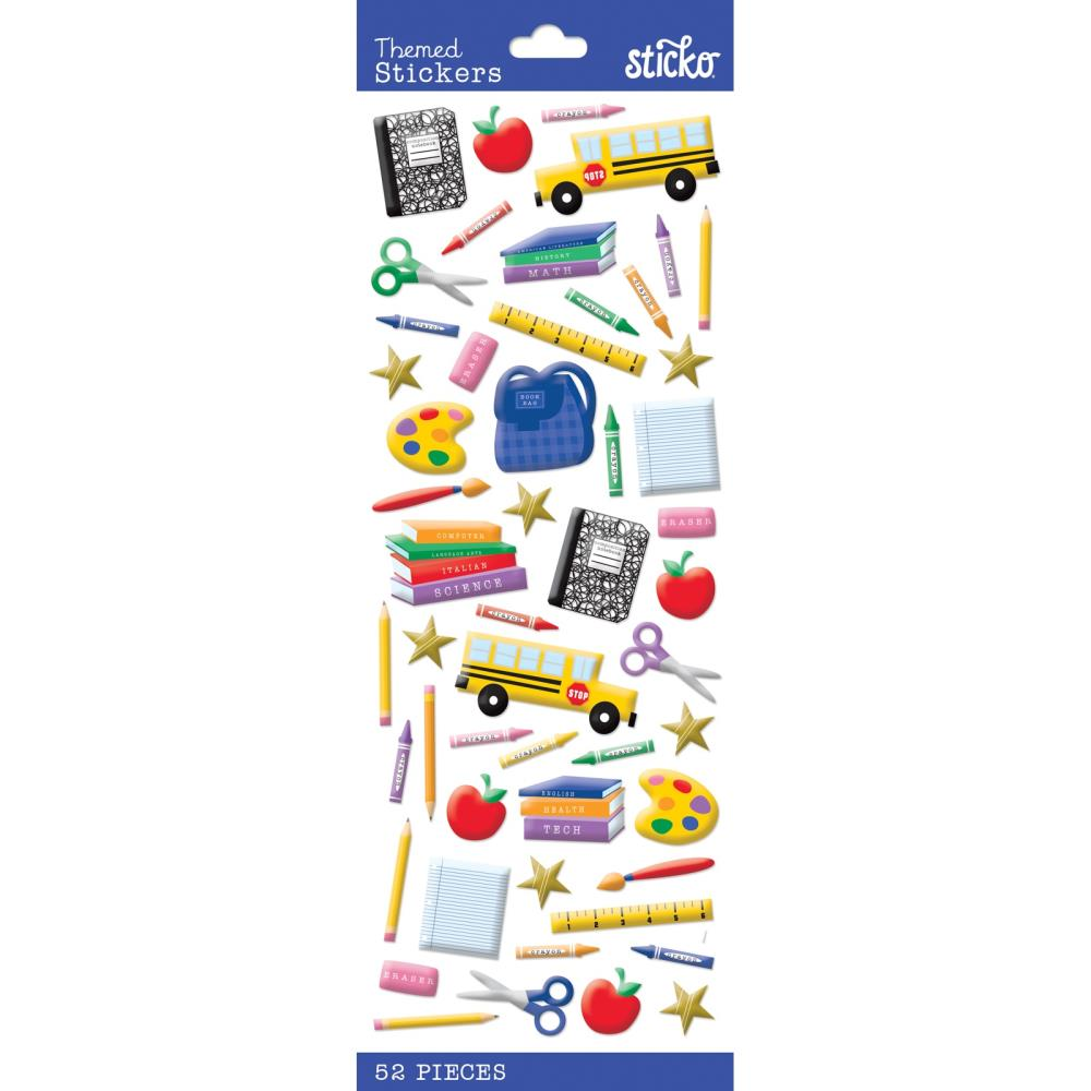 Sticko Themed Stickers Time For School