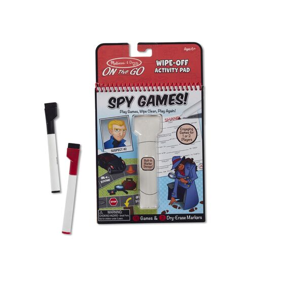 Wipe Off Activity Pad-Spy Games