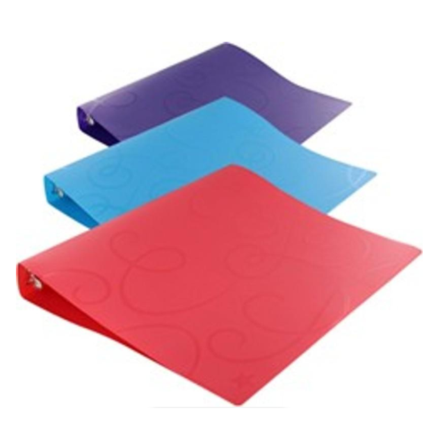 1 1/2" Poly Flexible Binder, Swirl Design