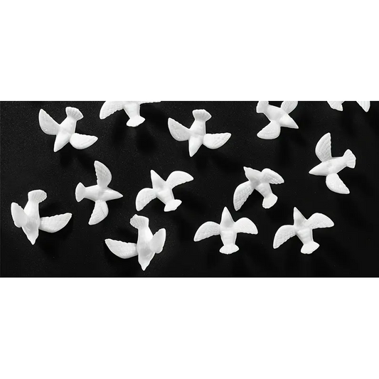 1" Miniature White Dove Figurines 10 Pcs