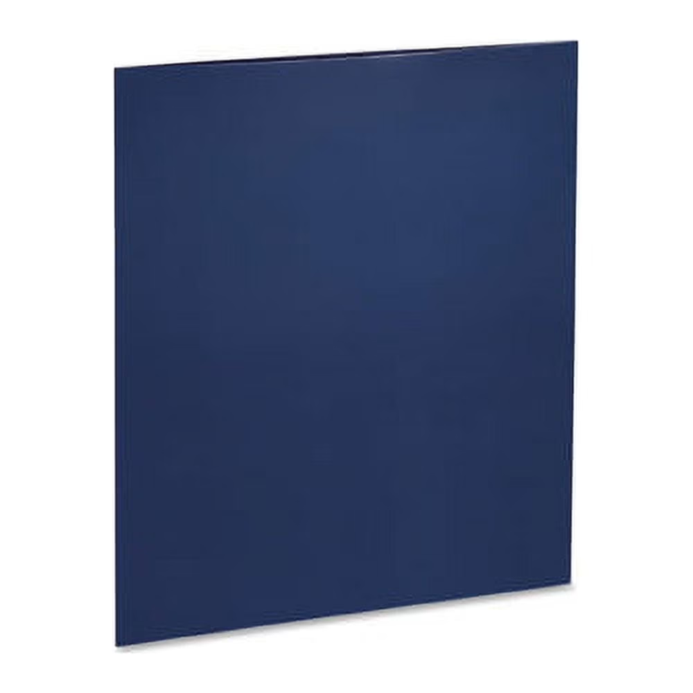 2 Pocket Laminated Folder, Navy
