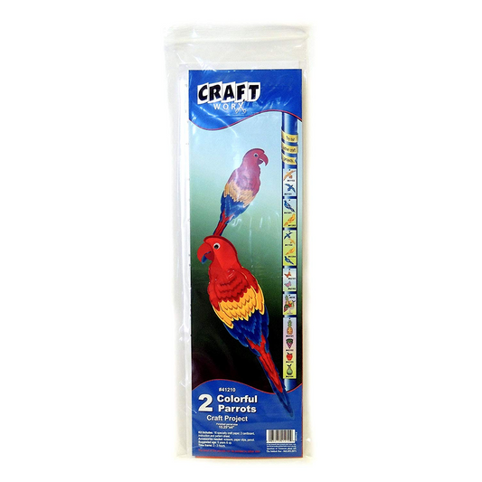 2 Colorful Parrots Craft Projects
