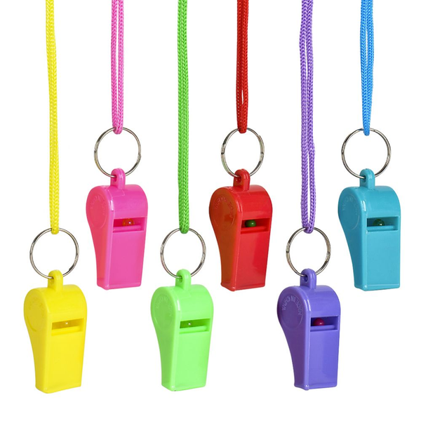 2" Neon Whistle Necklace