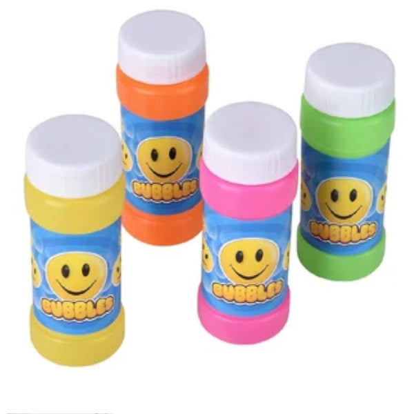 2 oz Smile Face Bubble Bottle-12 Pieces