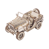 3D Wooden Puzzle Army 4x4 Field Car
