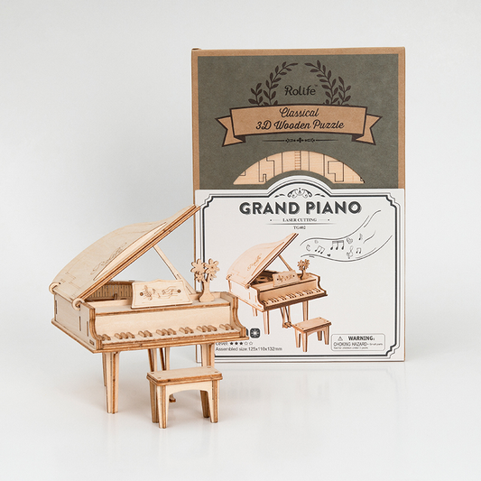 3D Wooden Puzzle Grand Piano