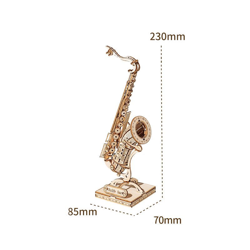 3D Wooden Puzzle Saxophone