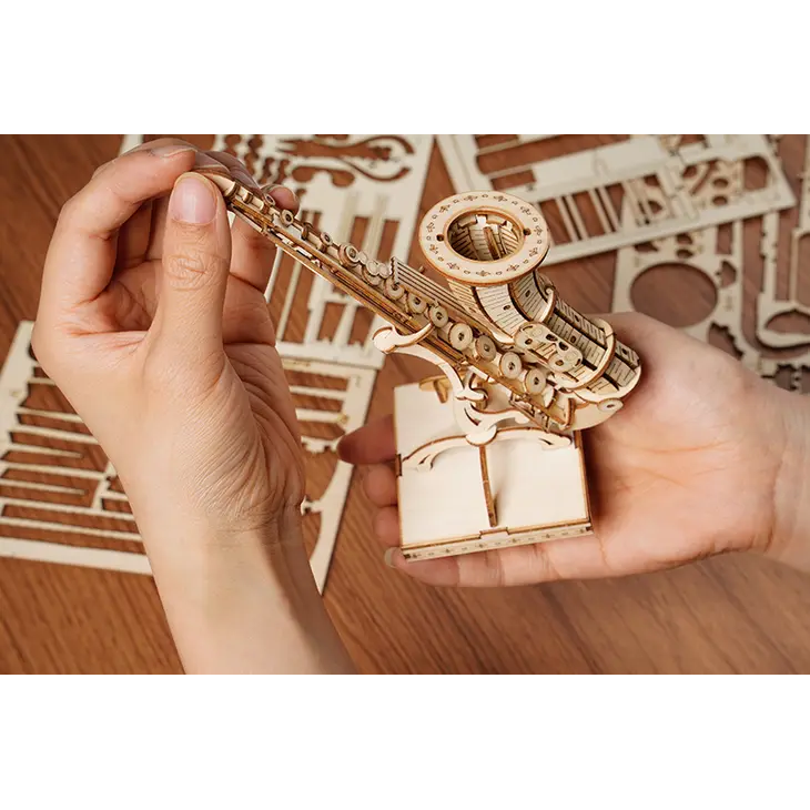 3D Wooden Puzzle Saxophone