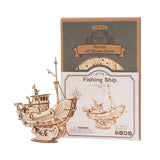 3D Wooden Puzzle Fishing Ship