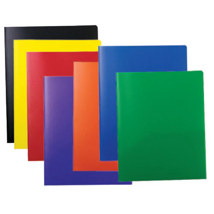 3 Prong 2 Pocket Poly Folder